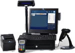Maintenance of retail-outlet & point-of-sale equipment, cash registers, scanners, printers, plotters, networks, servers, backup-devices, data security